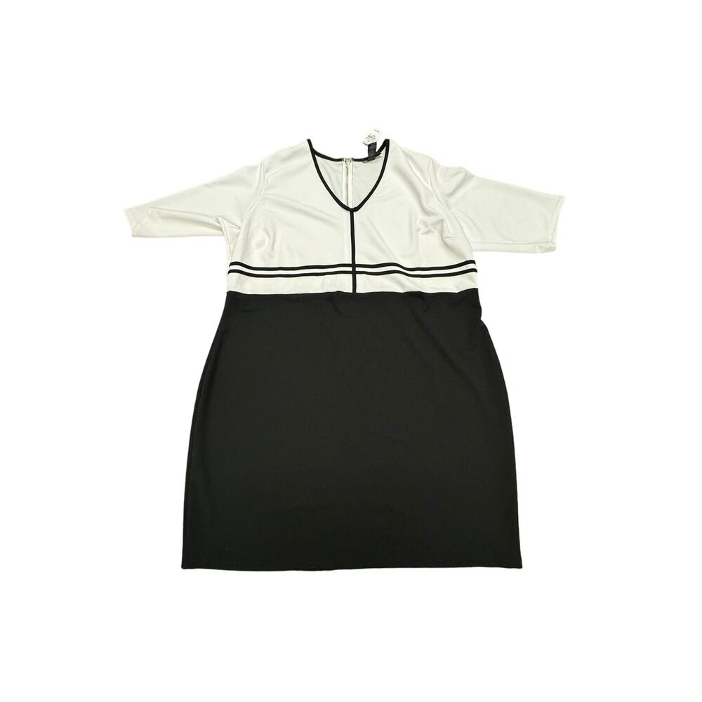 NWT!!! ASHLEY STEWART SPORT Dress Black & White PLZ READ!!!!